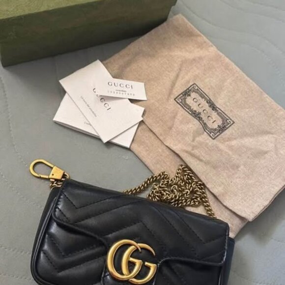 gucci gg marmont black medium bag - Picture 7 of 7